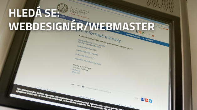 Hledá se: webdesignér/webmaster