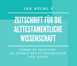 J. Rückl v Zeitschrift für die alttestamentliche Wissenschaft Vol. 137 Issue 1